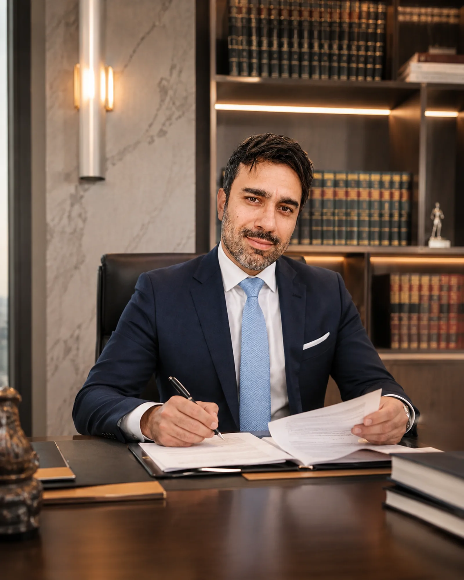 Dr. Frederico do Vale Barreto em seu escritório